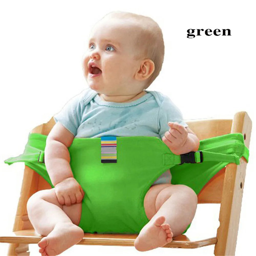 Folding Baby High Seat Strap Portable Kids Baby Chair