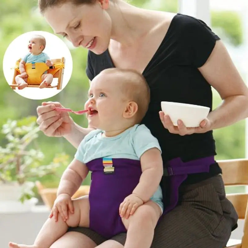 Folding Baby High Seat Strap Portable Kids Baby Chair
