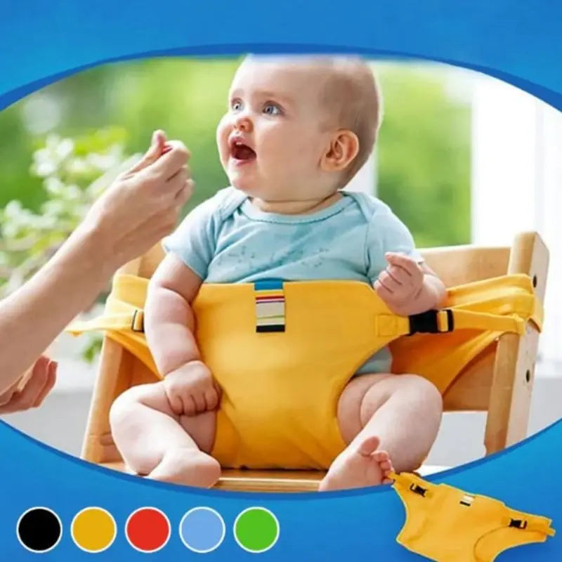 Folding Baby High Seat Strap Portable Kids Baby Chair 